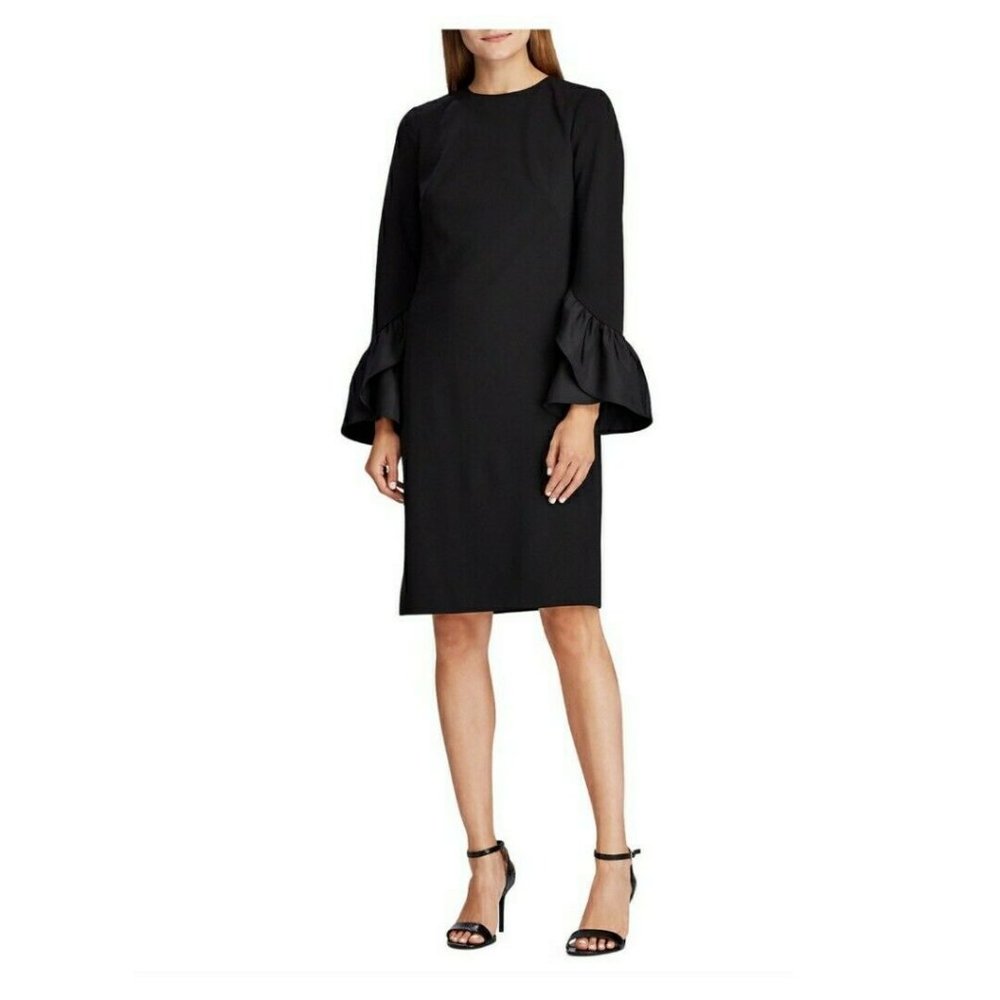 Lauren Ralph Lauren Dress Ruffle Cuff Bell Sleeve - Picture 5 of 5